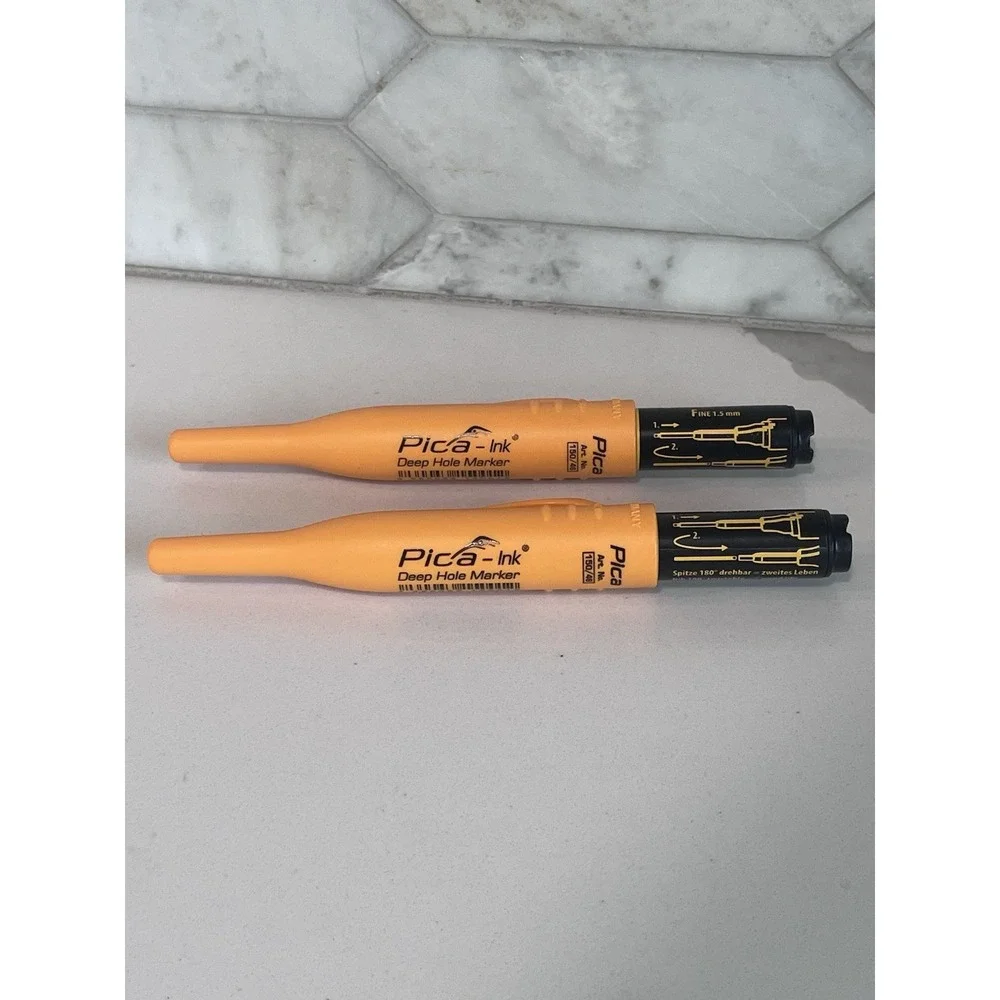 Pica INK Deep Hole‎ Marker, Black Set Of 2